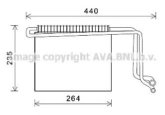 AVA QUALITY COOLING msv563 -  Испаритель, кондиционер